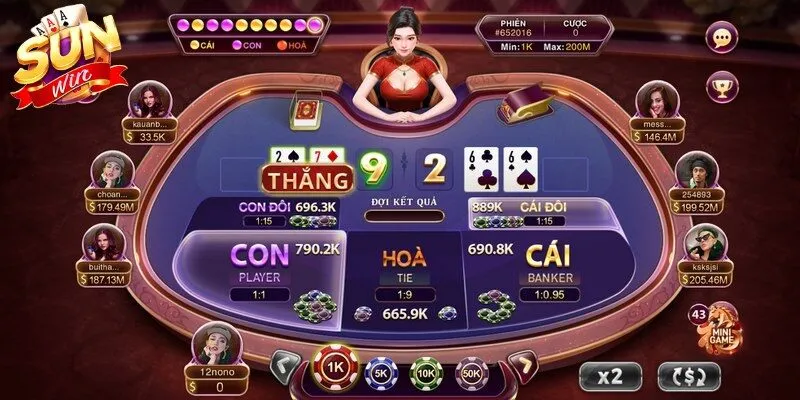 Baccarat luôn đứng đầu danh sách các trò chơi casino yêu thích