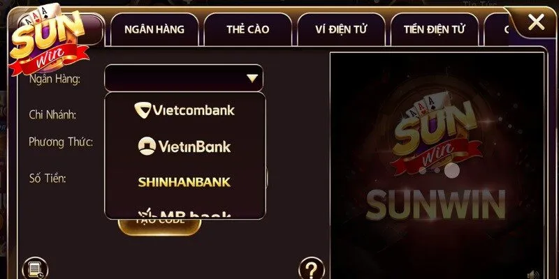 Nạp tiền Sunwin là quy trình bắt buộc và là điều kiện phải đáp ứng